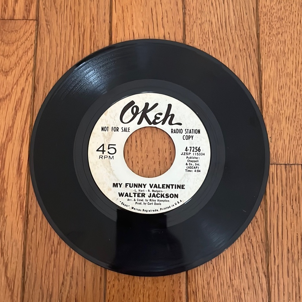 Walter Jackson Radio Station Promo Okeh After You There Can Be Nothing 45 vinyl